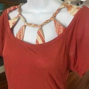 Top with scarf detail